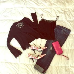 Marks & Spencer twin set cami and cardigan